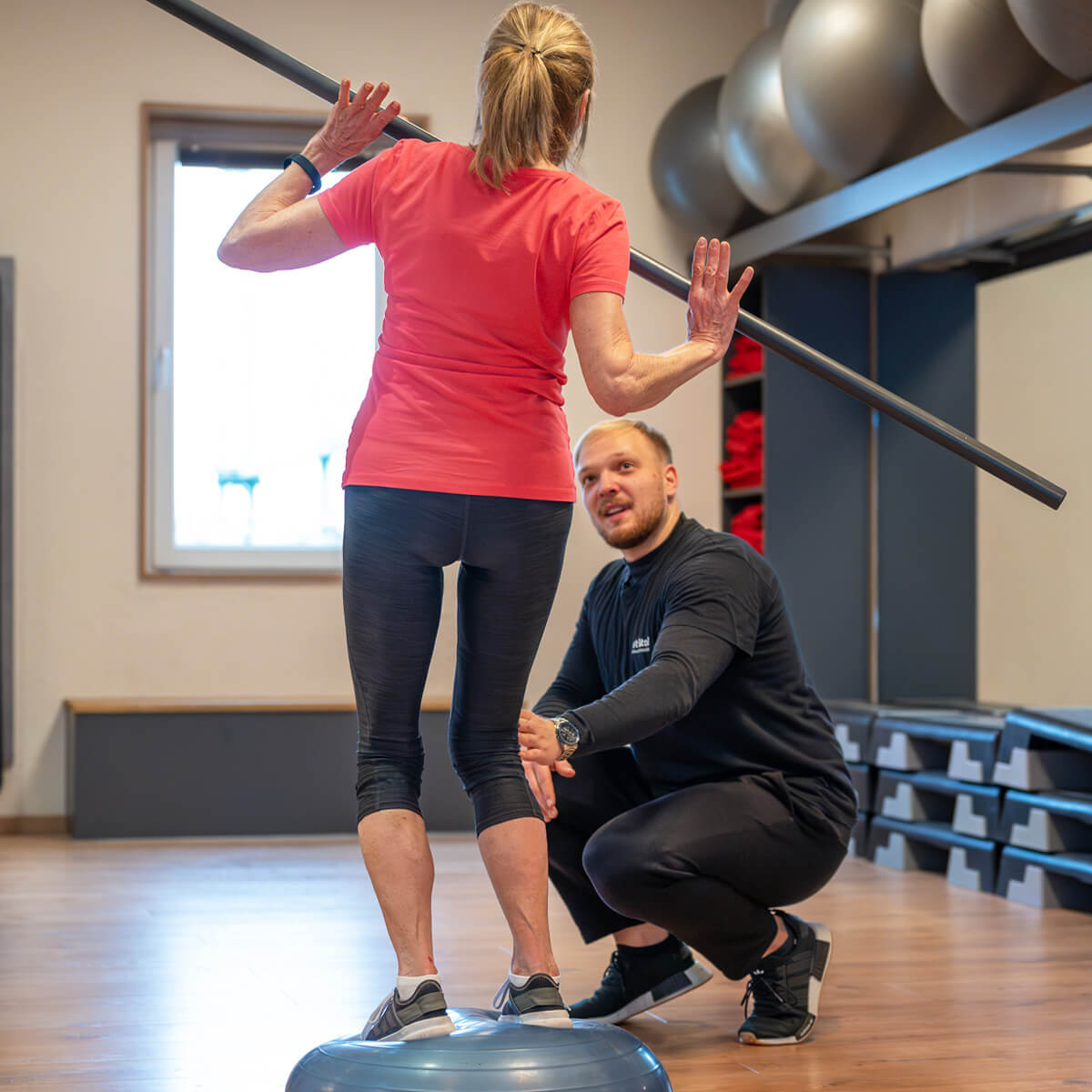 Mitgliederin beim Personal-Training im aktiVital Dessau